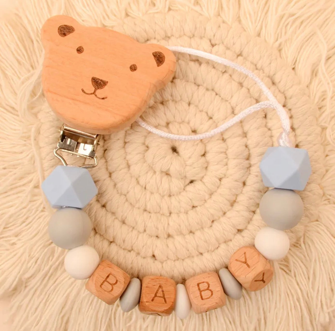 Bear Pacifier Clip
