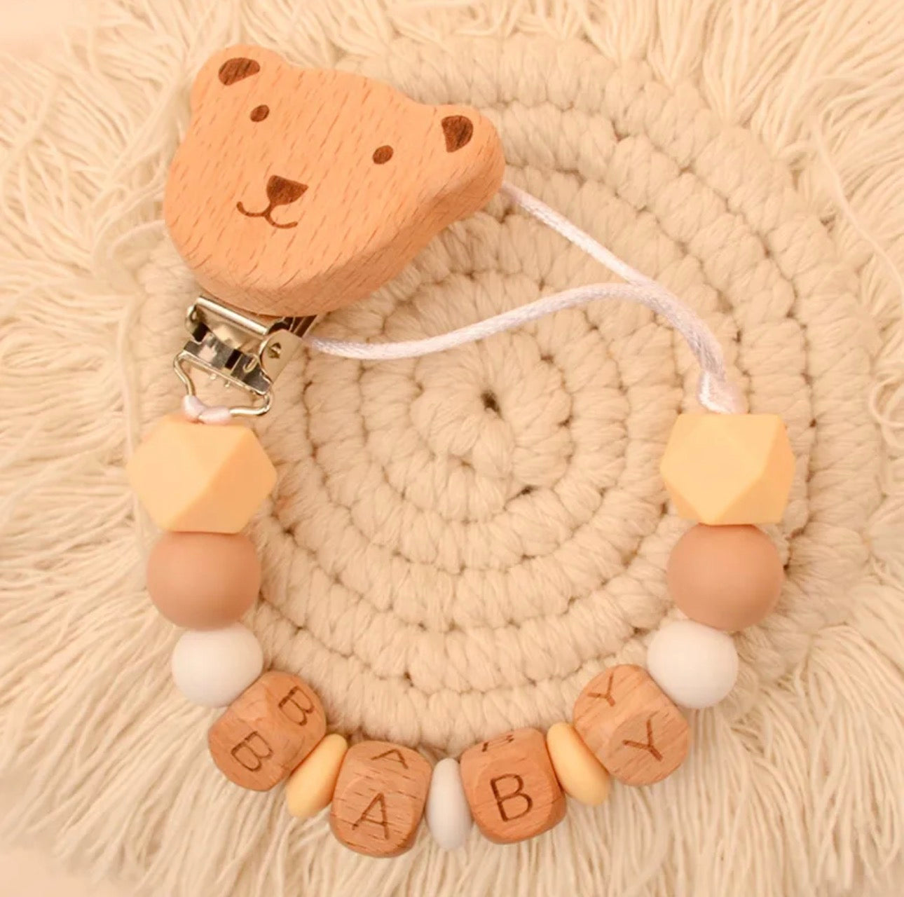 Bear Pacifier Clip