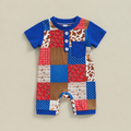 Western Patchwork Romper